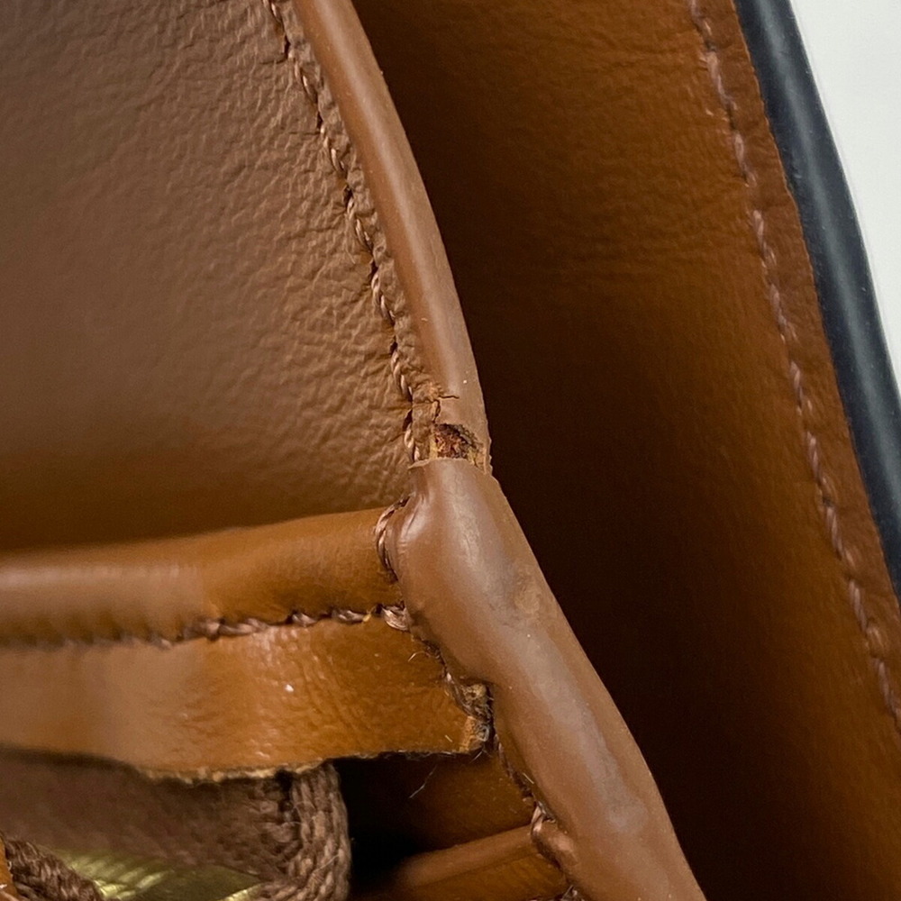 Celine Triomphe Wallet Brown Bifold Compartment Canvas Compact - Picture 6 of 7